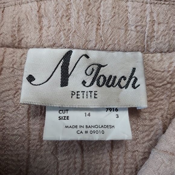 N Touch Crinkle Tan Lightweight Jacket Shacket Petite 14 - Picture 9 of 10